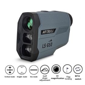 Rangefinder 650m 1000m Hunting Telescope Golf Slope Adjusted Mode Flag-Lock Sport Laser Distance Meter (Color: 650m, Ships From: China)